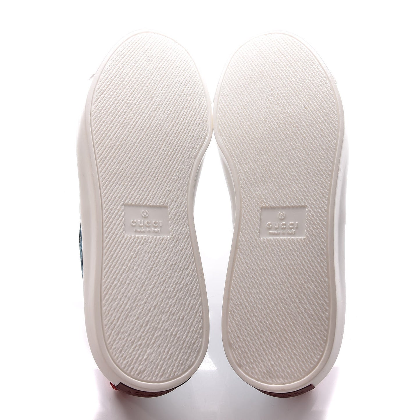 GG Supreme Monogram Blooms Womens Slip On Sneakers 39 Beige Blue Navy Red