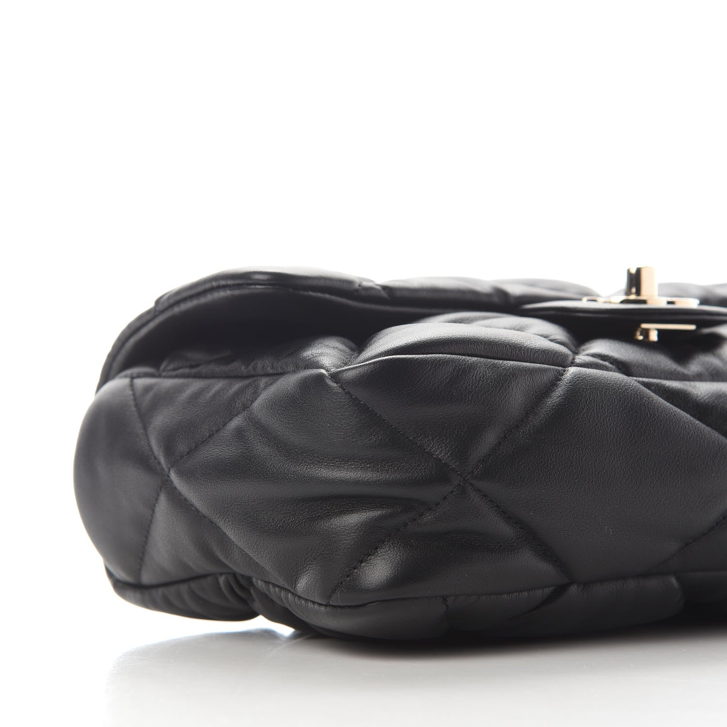 Chanel Calfskin Quilted Medium Bubbly Flap Black 7 of 8