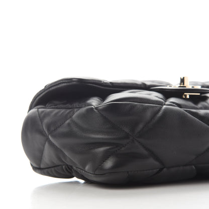 Chanel Calfskin Quilted Medium Bubbly Flap Black 7 of 8