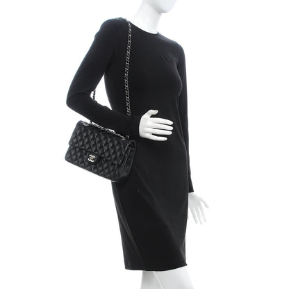 Chanel Lambskin Quilted Medium Double Flap Black 2 of 8