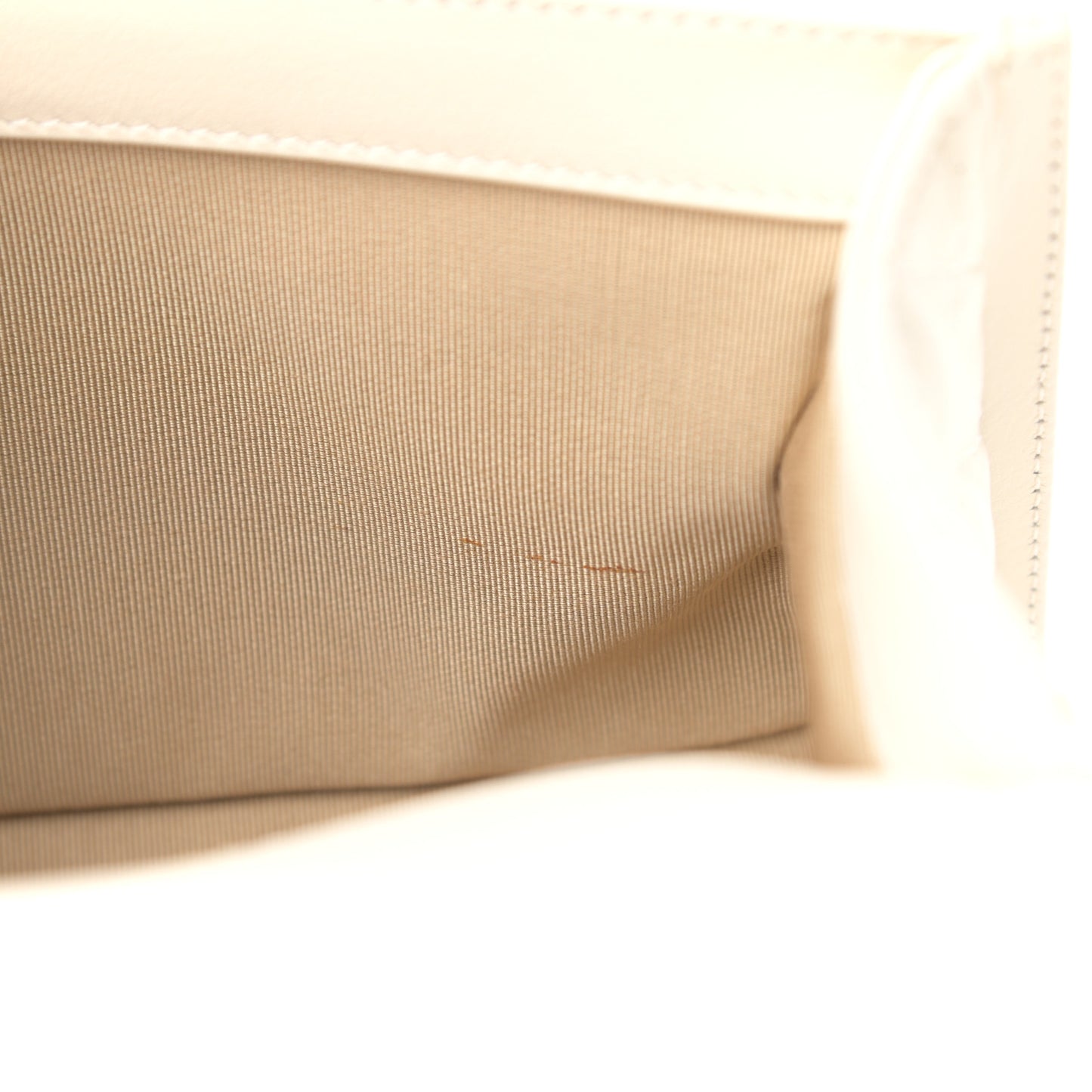 Lambskin Quilted Chevron Medium Boy Flap White