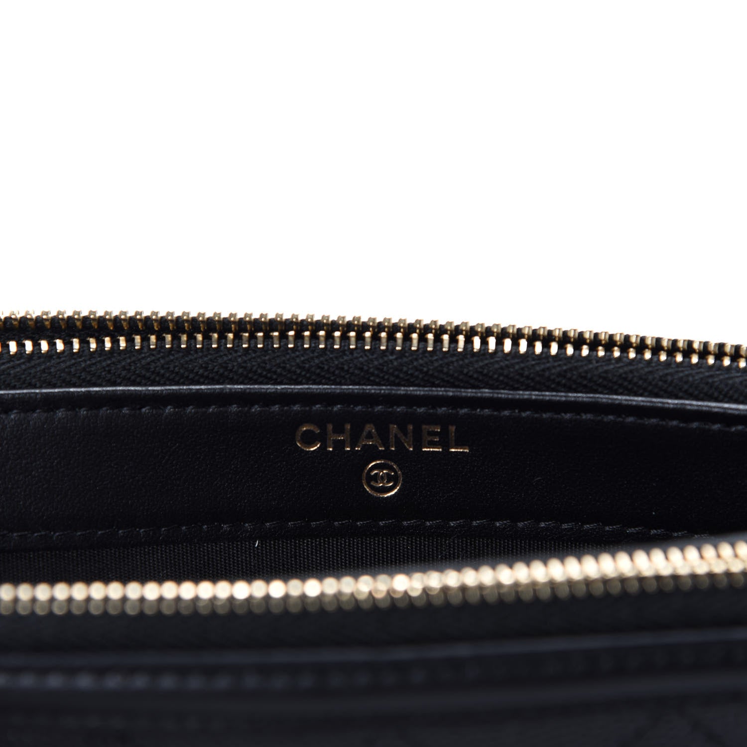 Chanel Caviar Quilted CC Filigree Clutch With Chain Black 8 of 12