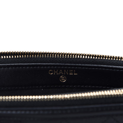 Chanel Caviar Quilted CC Filigree Clutch With Chain Black 8 of 12