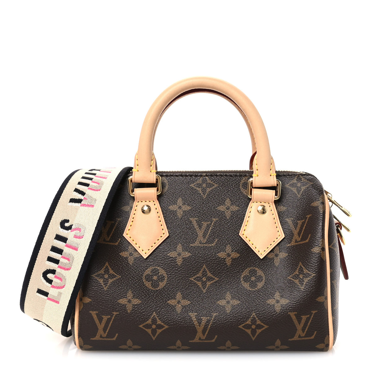 Louis Vuitton Monogram Speedy Bandouliere 20 Black 1 of 9