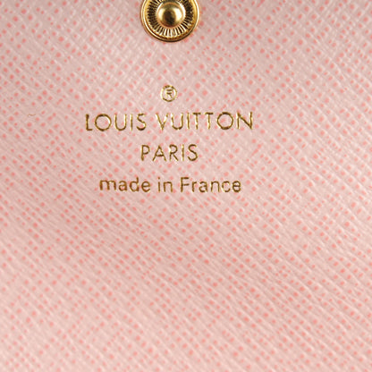 Louis Vuitton Damier Azur Emilie Wallet Rose Ballerine 6 of 7