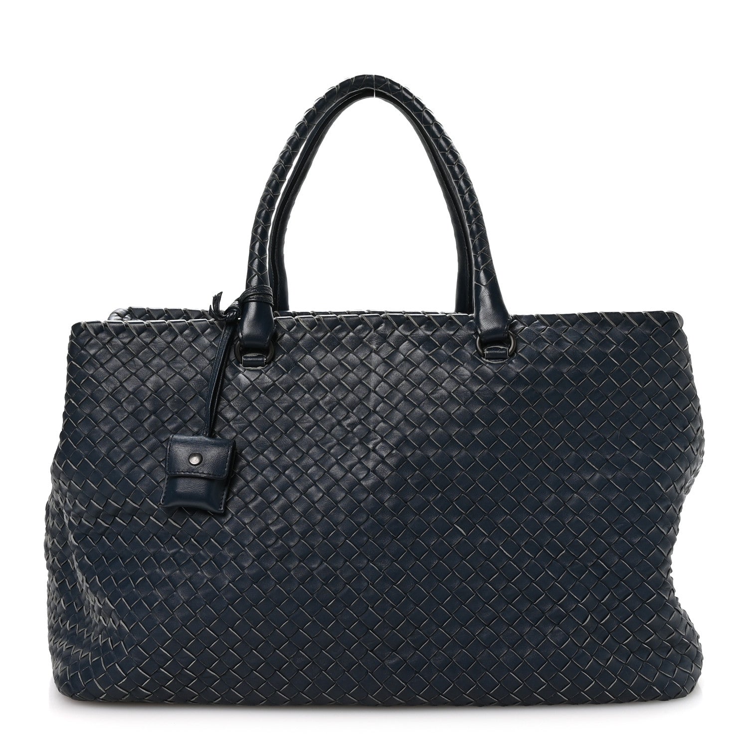 Bottega Veneta Nappa Intrecciato Brick Tote Blue 1 of 11