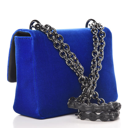 Tom Ford Velvet Large Natalia Chain Bag Imperial Blue 3 of 13