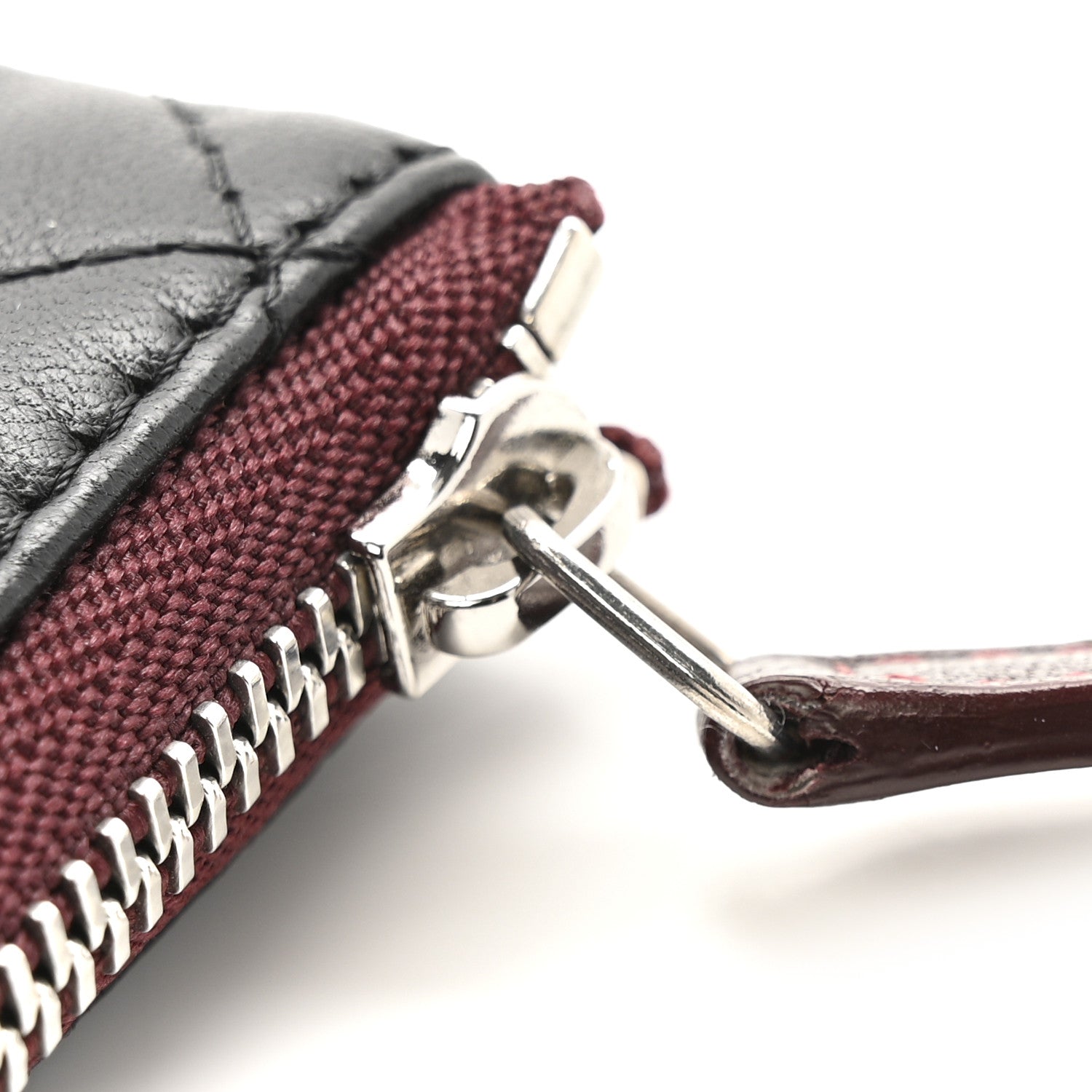 Chanel Lambskin Quilted Small Cosmetic Case Black 9 of 10