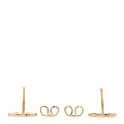 Gucci 18K Yellow Gold GG Tissue Stud Earrings 3 of 5