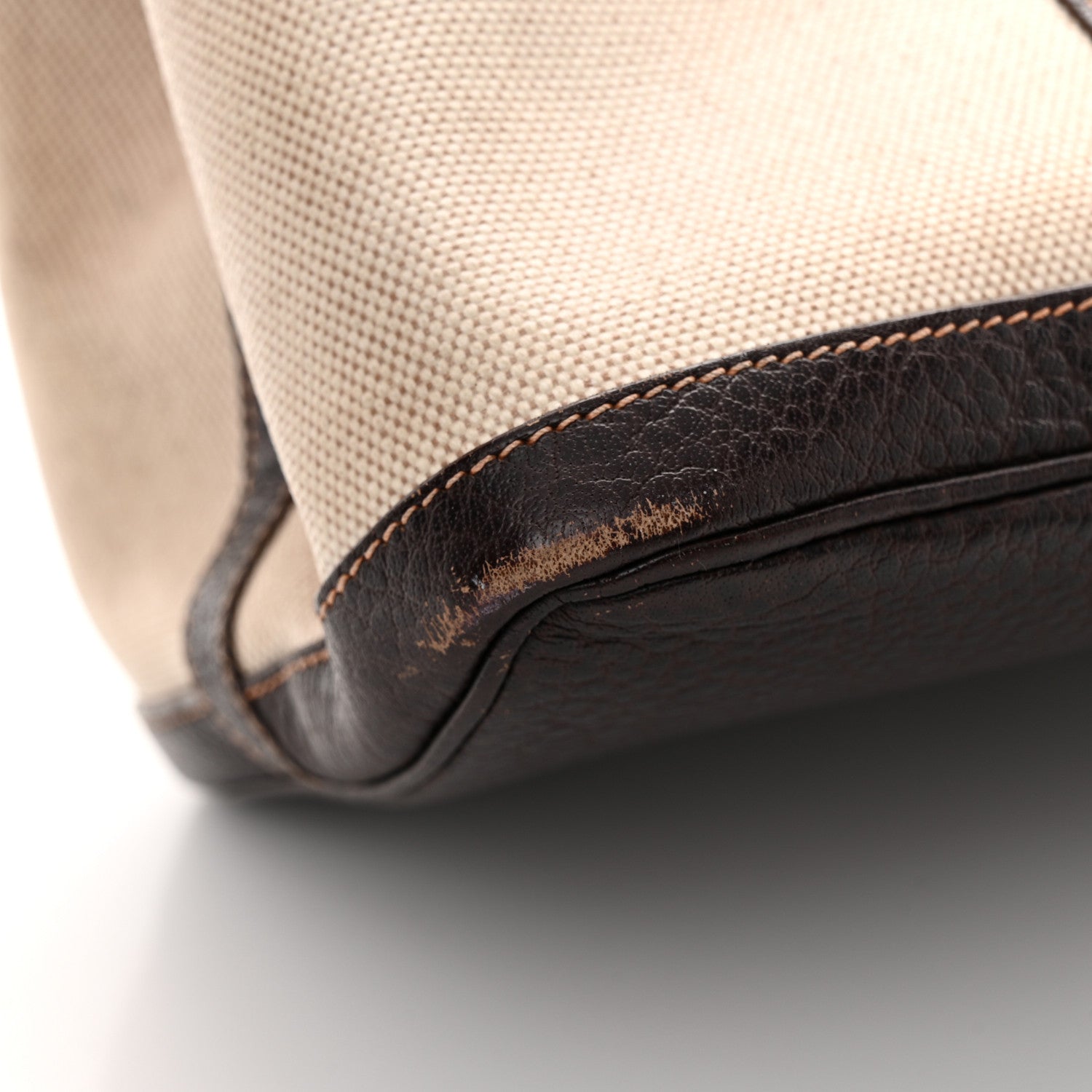 Hermes Toile Buffle Gala Garden Party Tote 36 MM Marron Fonce 16 of 21