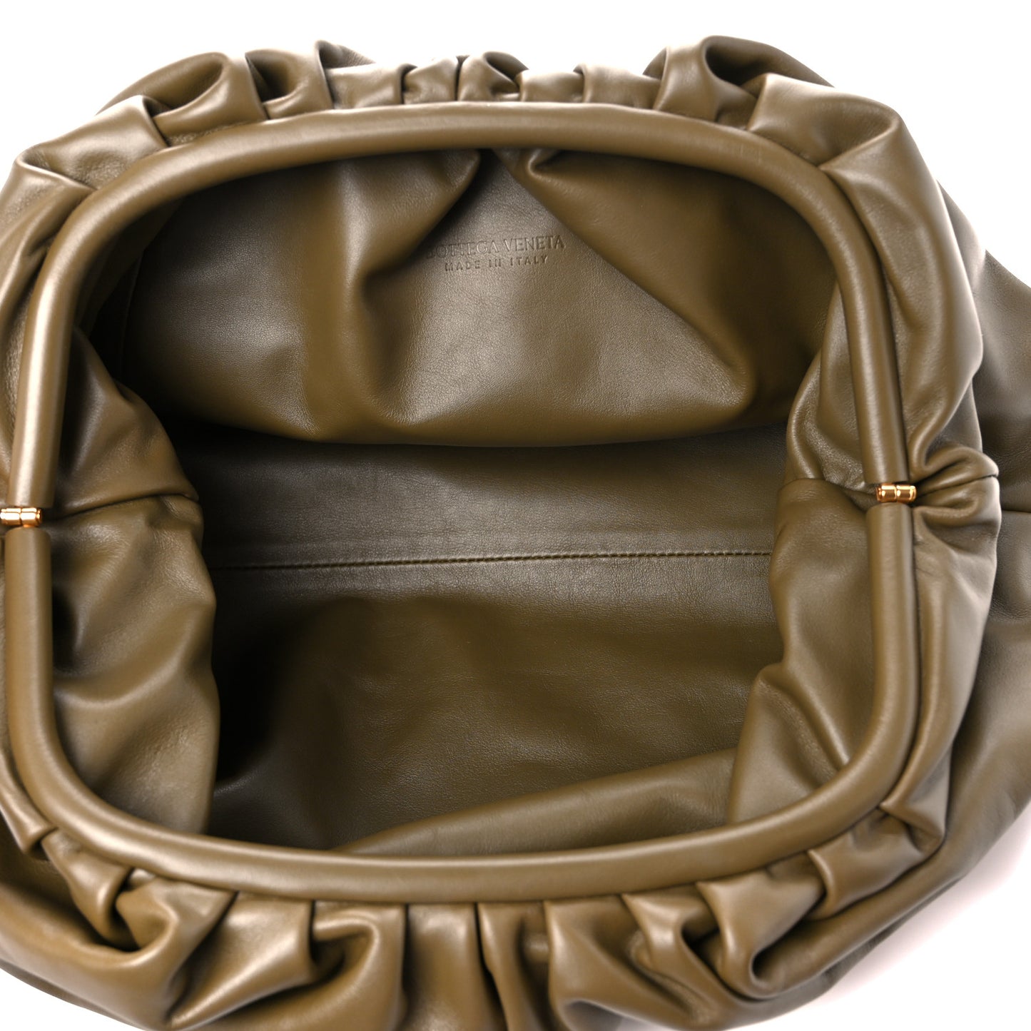 Smooth Butter Calf The Pouch Oversized Clutch Mud