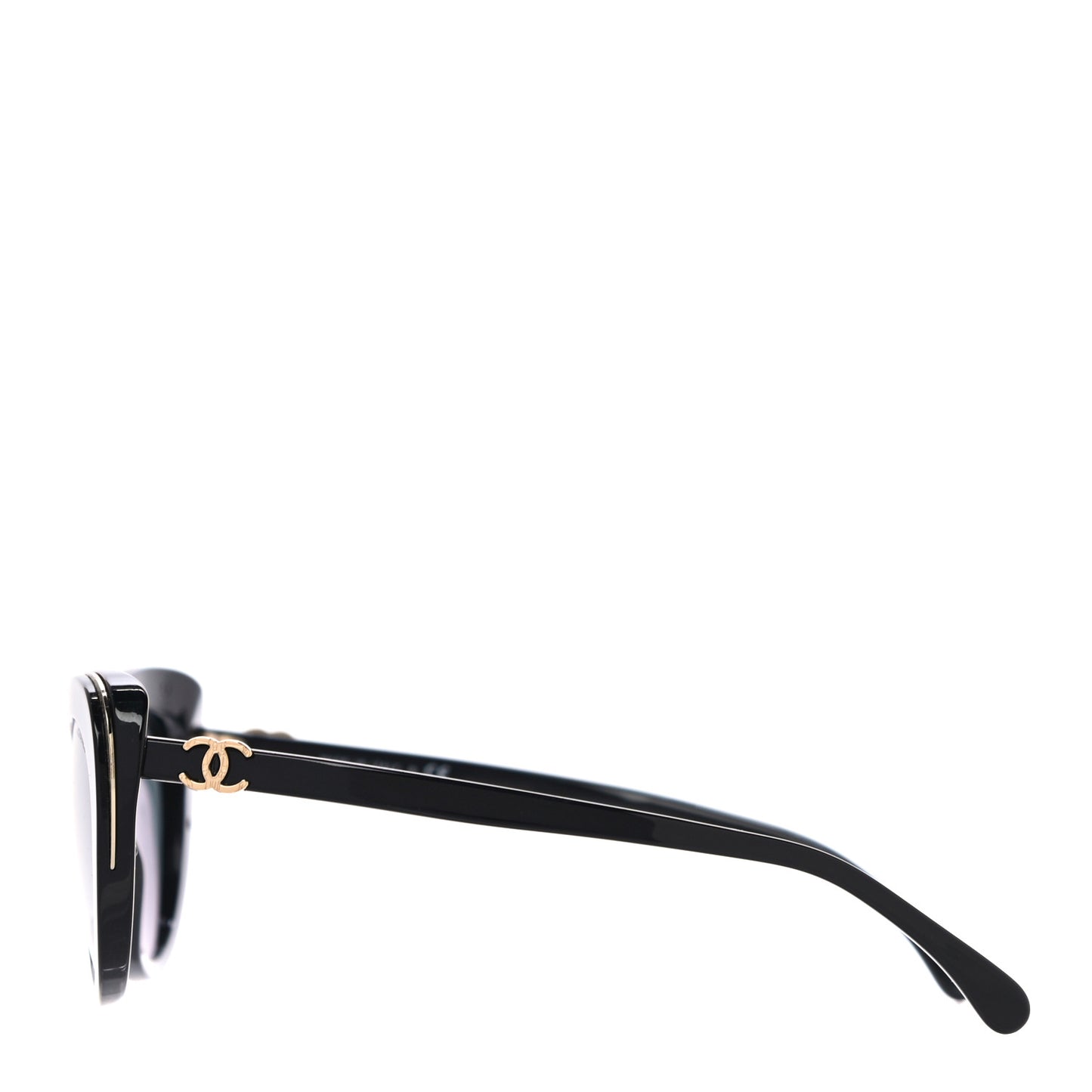 Acetate Cat Eye CC Sunglasses 5432 Black