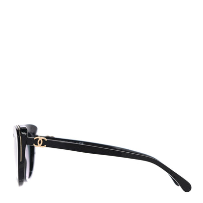 Chanel Acetate Cat Eye CC Sunglasses 5432 Black 2 of 9