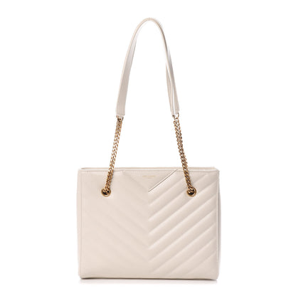 Saint Laurent Grain De Poudre Matelasse Chevron Small Tribeca Shopping Bag 1 of 12