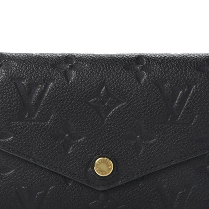 Louis Vuitton Empreinte Compact Curieuse Wallet Black 9 of 9