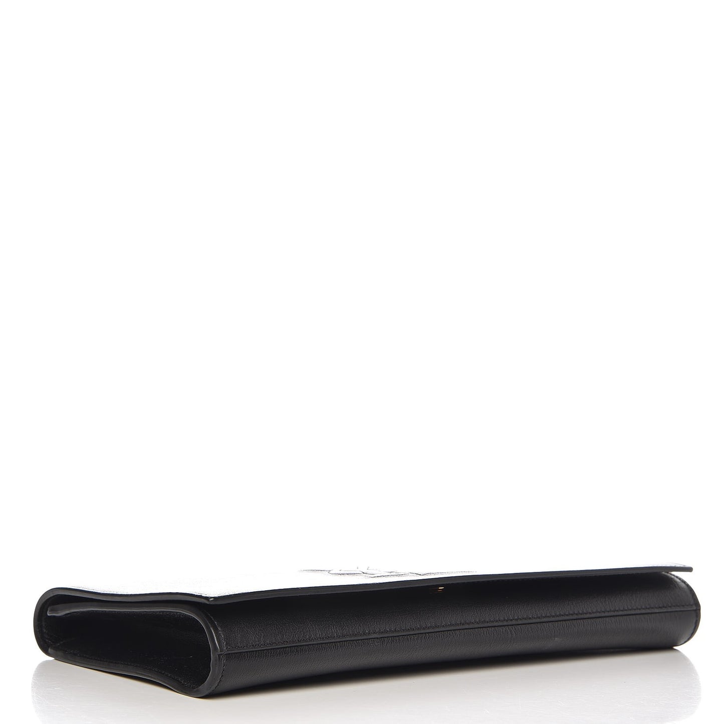 Calfskin Monogram Large Belle De Jour Clutch Black