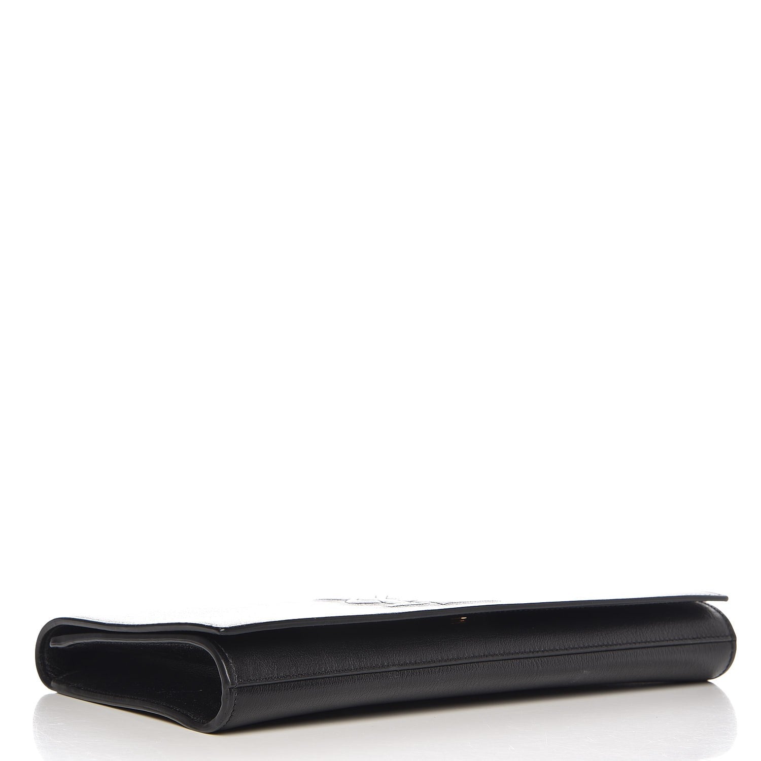 Saint Laurent Calfskin Monogram Large Belle De Jour Clutch Black 4 of 6