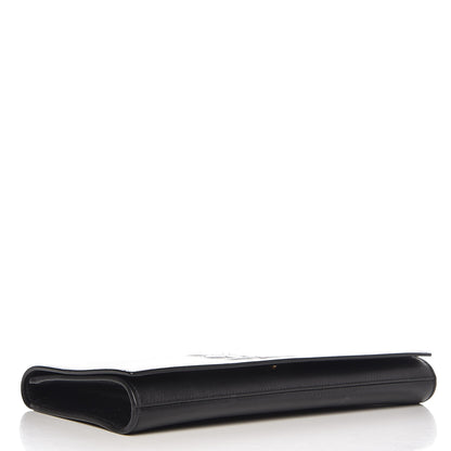 Saint Laurent Calfskin Monogram Large Belle De Jour Clutch Black 4 of 6