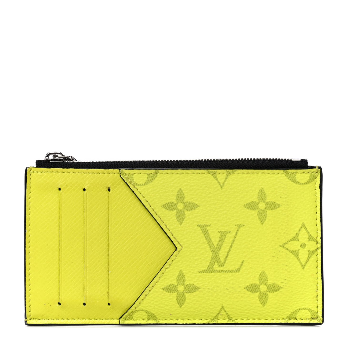 Monogram Taiga Coin Card Holder Yellow