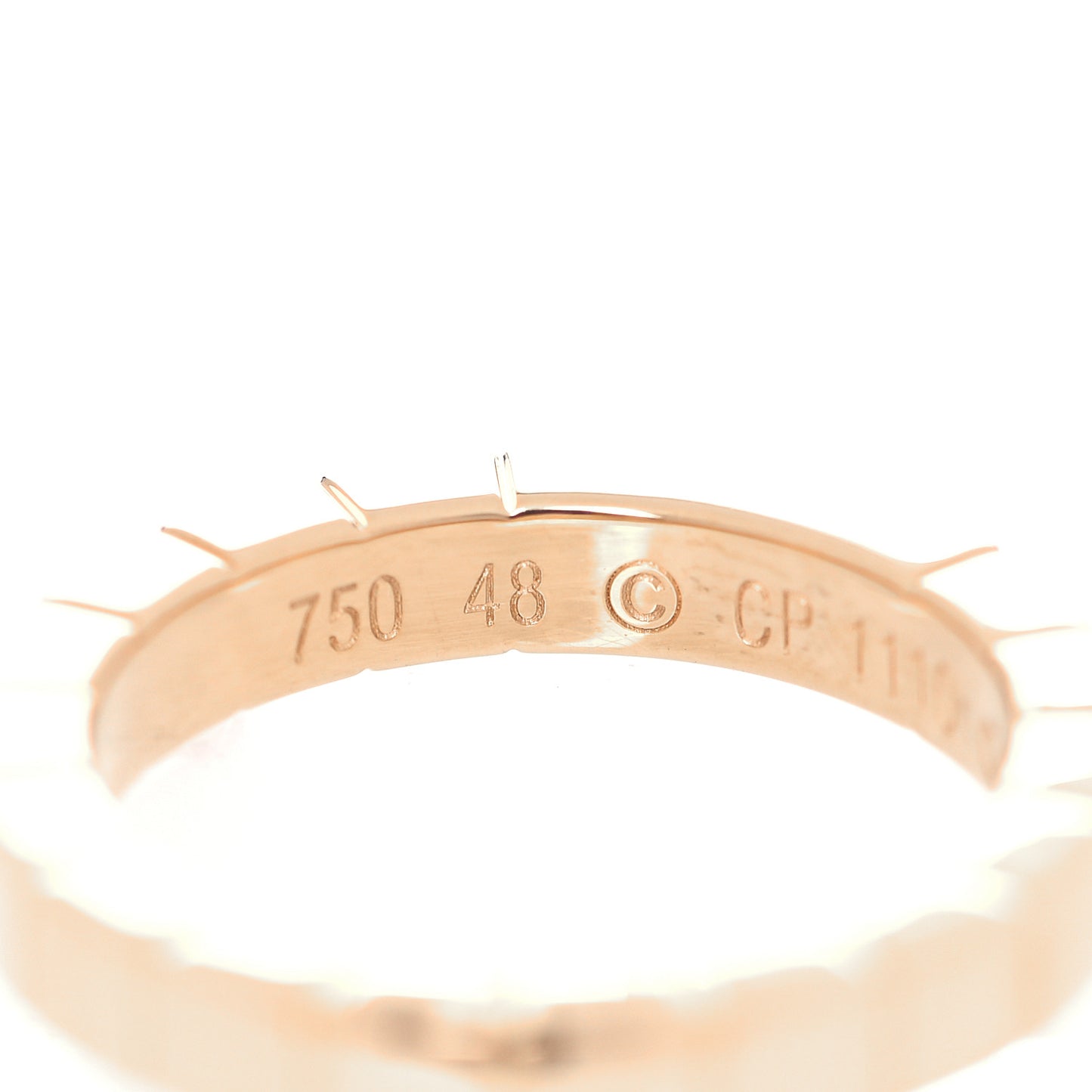 18K Yellow Gold Lanieres Ring 48 4.5
