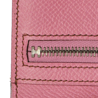 Hermes Epsom Bearn Compact Wallet Pink 8 of 10