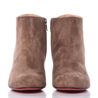 Christian Louboutin Veau Velours Belle 85 Ankle Boots 36.5 Taupe 2 of 7