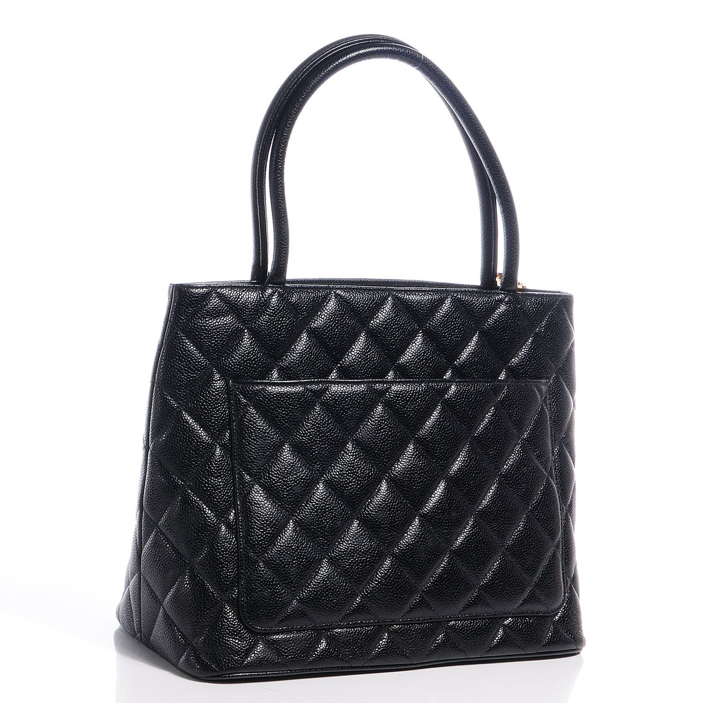 Caviar Medallion Tote Black