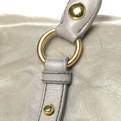 Miu Miu Vitello Lux Medium Bow Bag Grey 5 of 11