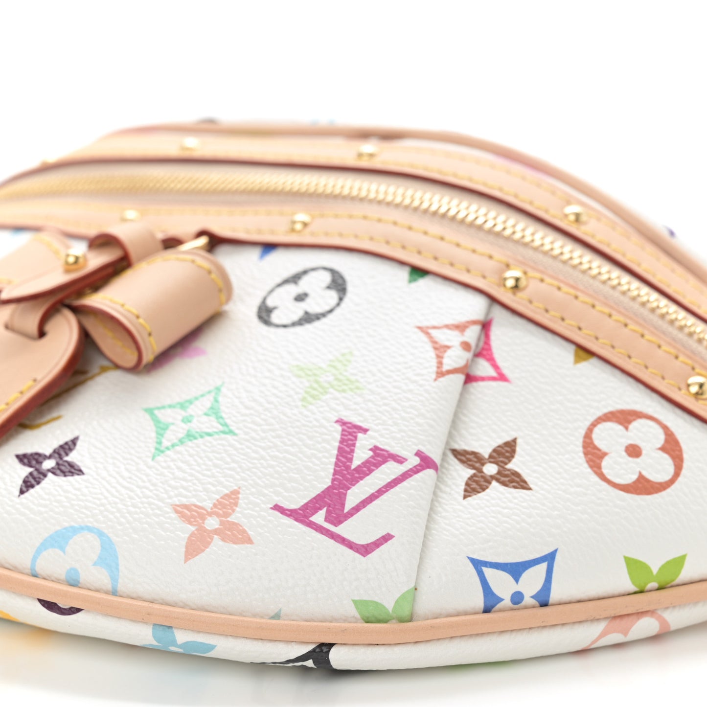 LV X TM Monogram Multicolor High Rise Bumbag White