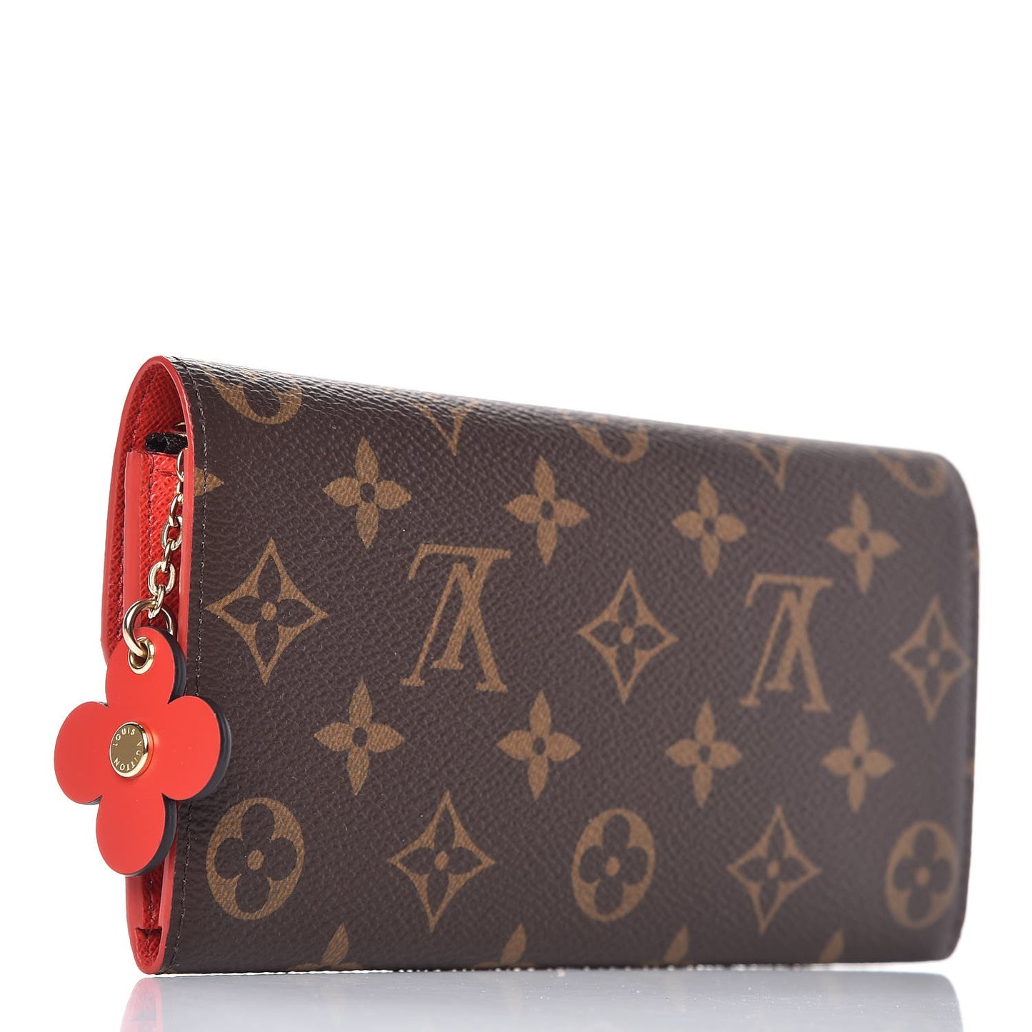 Monogram Bloom Flower Emilie Wallet Coquelicot