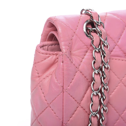 Chanel Lambskin Quilted Medium Double Flap Light Pink 14 of 16