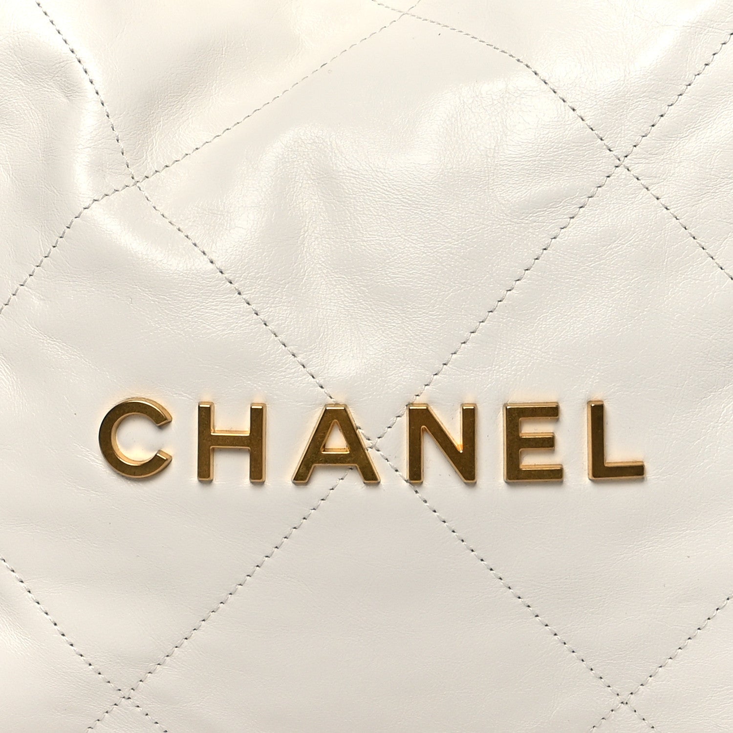 Chanel Shiny Calfskin Quilted Small Chanel 22 White 9 of 11