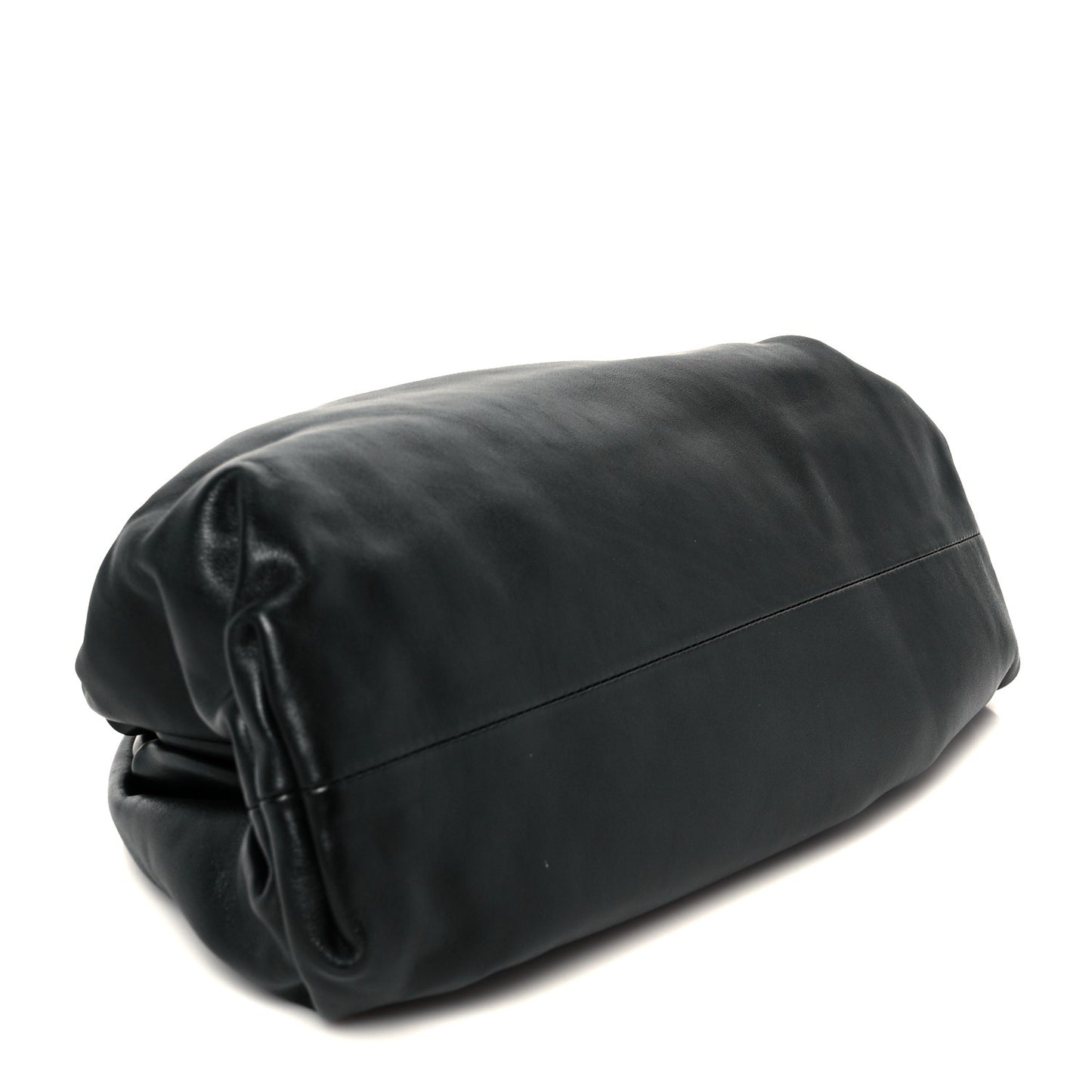 Smooth Butter Calf The Pouch Oversized Clutch Black