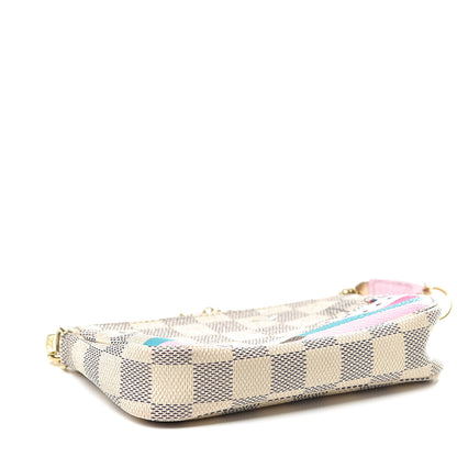 Louis Vuitton Damier Azur 2016 Christmas Animation Mini Pochette Accessories 4 of 11