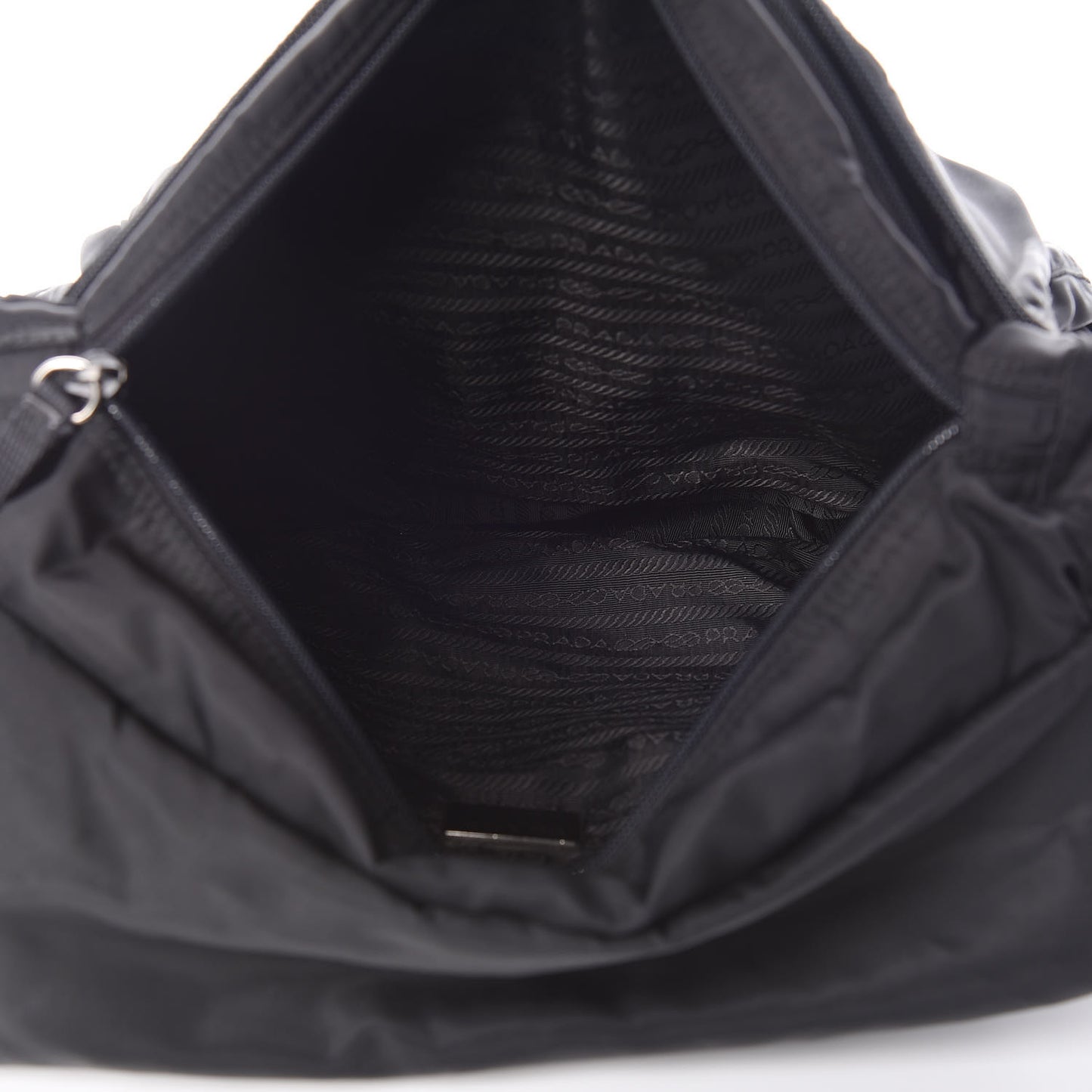 Nylon Vela Messenger Bag Black