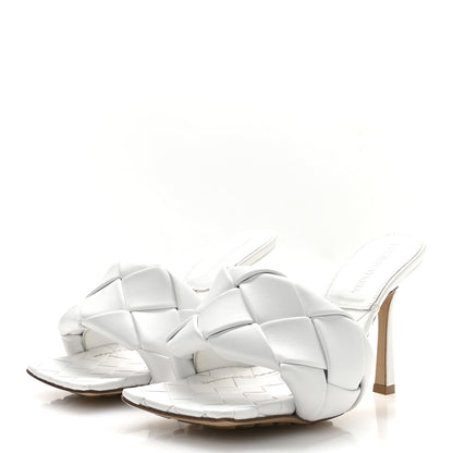 Bottega Veneta Nappa Maxi Intrecciato Lido Mule Sandals 36 Optic White 4 of 7