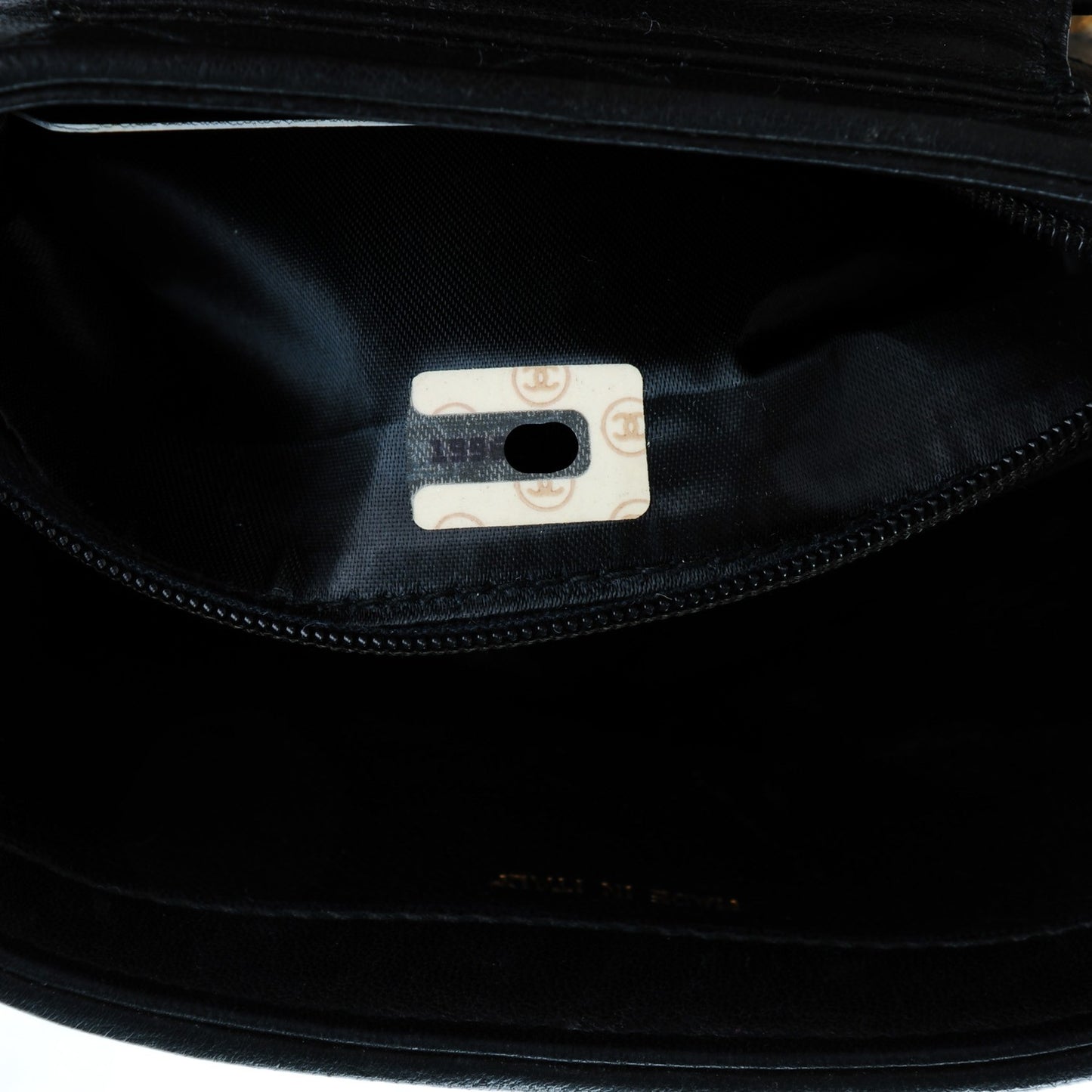 Lambskin Quilted Tassel Shoulder Bag Black