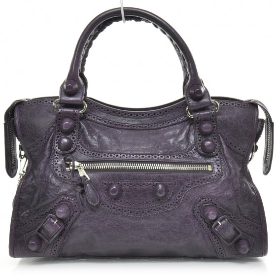 Agneau Giant Brogues Hardware City Raisin