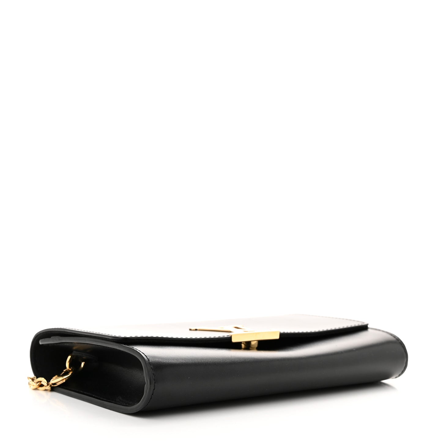 Calfskin Chain Louise GM NM Black