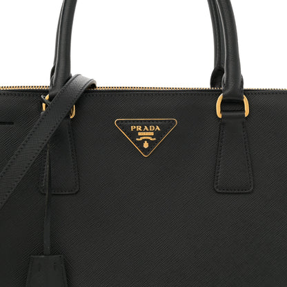 Prada Saffiano Lux Large Galleria Double Zip Tote Black 9 of 16