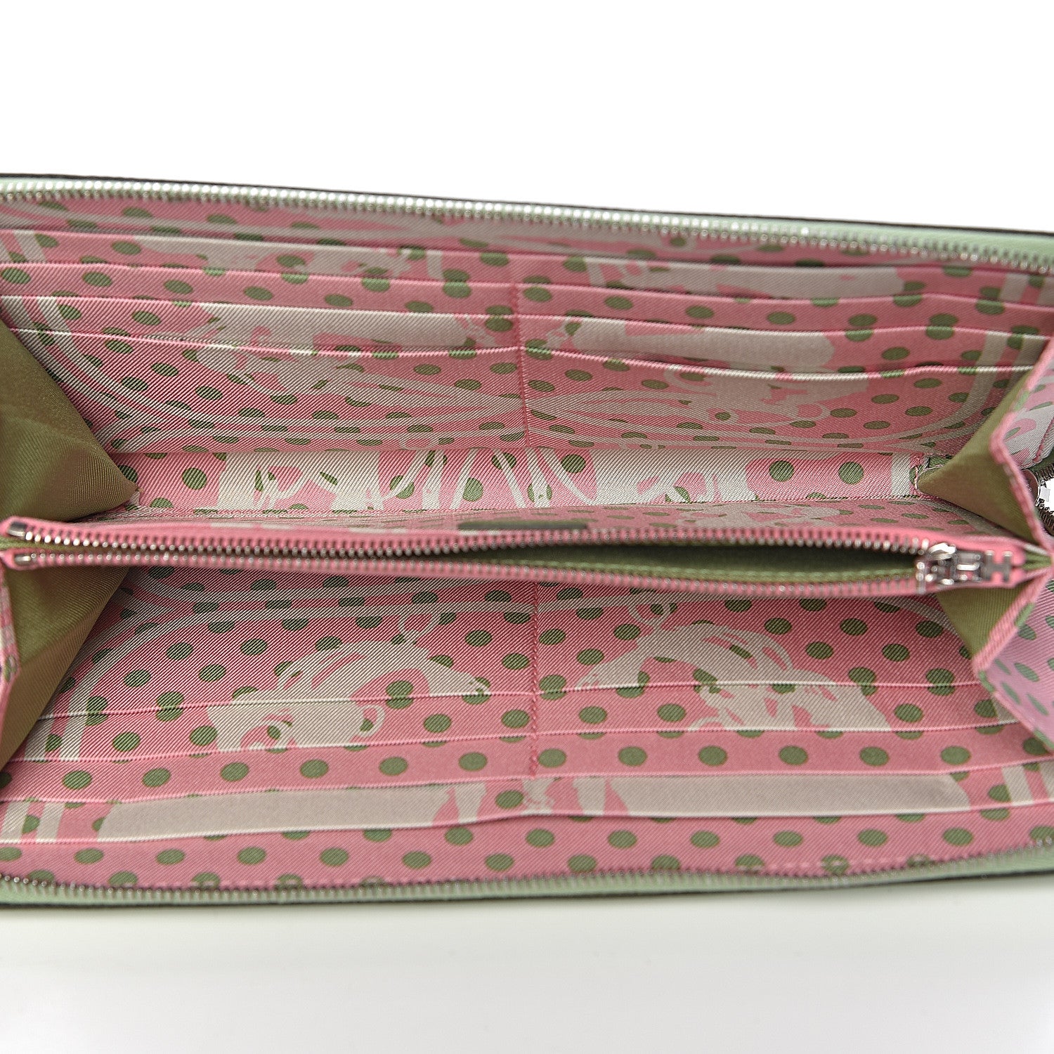 Hermes Epsom Silk'In Wallet Vert Criquet 5 of 8