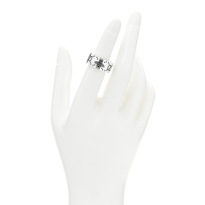 Gucci Sterling Silver GG Bee Wide Band Ring 51 5.75 2 of 4