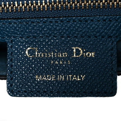 Christian Dior Grained Calfskin Saddle Bag Navy 5 of 8