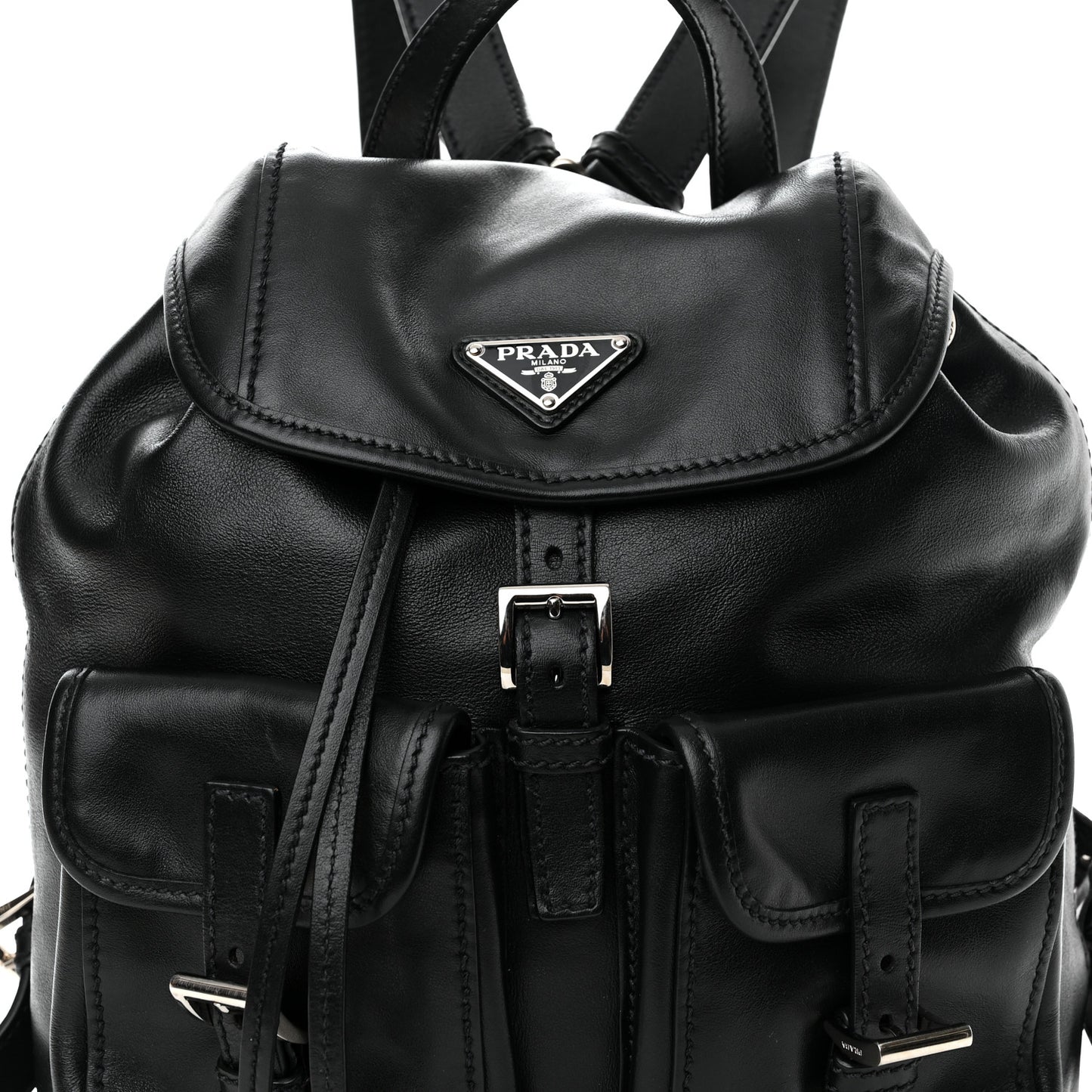 Calfskin Backpack Black