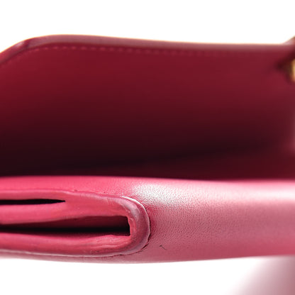 Saint Laurent Calfskin Classic Y Ligne Clutch Fuchsia 9 of 10