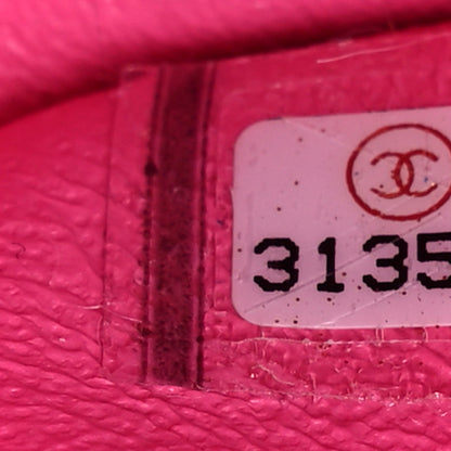 Chanel Lambskin Quilted Mini Rectangular Flap Neon Pink 7 of 10
