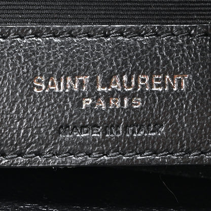 Saint Laurent Crinkled Calfskin Matelasse Monogram Medium Niki Chain Satchel Black 6 of 9