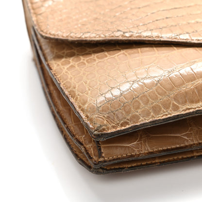 Hermes Shiny Porosus Crocodile Sac Boutonniere Griege 15 of 20