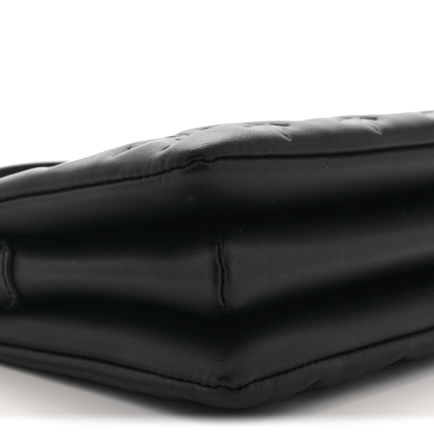 Louis Vuitton Lambskin Embossed Monogram Coussin BB Black 10 of 11