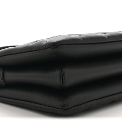 Louis Vuitton Lambskin Embossed Monogram Coussin BB Black 10 of 11